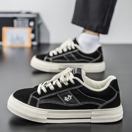 Men's & Women's Low-Top Sneakers - Slip-Resistant PU/Cushioned TPU Sole, Breathable Black & White Minimalist Round-Toe Casual Shoes with Arch Support, All-Season Versatile Casual Attire (Unisex) - Slip-Resistant TPU Outsole, Low-Top Design for Men & Women, Comfortable Arch Support, Stylish Black & White Colorway, Ideal for Daily & Semi-Formal Occasions - Sneakers for Men & Women, Sneakers for Men High Quality, Shoes  White Sneakers for Men, Mens Shoes Sneaker,