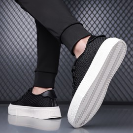 Men's Fashion Street Sports Casual Shoes Thick Sole Anti-slip Trendy Comfortable Board Shoes