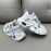 Men'S Stylish Black & White Chunky Platform Sneakers with Lace-Up Closure, Thick Cushioned Sole, and Bold