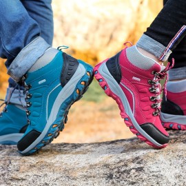 [All-Terrain Hiking Boots] Women's All-Terrain Hiking Boots | Heavy-Duty Traction, Cushioned for Trekking, Camping, Mountain Climbing | Durable Synthetic & Fabric Upper, All-Weather Outdoor