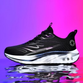 Women'S Wide Width Running Shoes - Lightweight Breathable Athletic Sneakers with Cushioned MD Sole, All-Season Gym, Jogging, Walking Shoes - Grey/Black/Color Accent Design for Everyday & Competitive Use - Extended Sizes Available, Gym Footwear, Sleek Sporty Look, Flexible Footwear, Running Shoes For Men Carbon