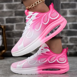 [Cute Lightweight Running Shoes] Lightweight Breathable Women's Running Shoes | Comfortable Low-Top Sneakers with Soft EVA Soles, Stylish Non-Slip Design, Perfect for Casual Wear, Available in Gradient Styles in Pink to White And Purple to Blue