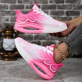 [Cute Lightweight Running Shoes] Lightweight Breathable Women's Running Shoes | Comfortable Low-Top Sneakers with Soft EVA Soles, Stylish Non-Slip Design, Perfect for Casual Wear, Available in Gradient Styles in Pink to White And Purple to Blue