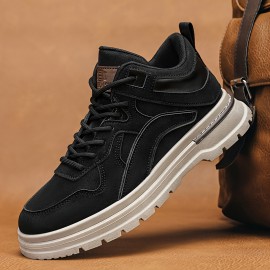 Men's Large Size Heavy-Duty Work Boots - Upper & Cushioned PVC Sole, All-Terrain Traction Tread, Low-Top Outdoor Hiking & Work Shoes for Construction, Gardening, Farming - All-Season Comfort & Support, Lace-Up Design with Arch Support & Cushioned Insole, Durable & Versatile for Casual Attire (Available in Wide Widths), Boots for Men