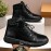 Men'S High-Top Casual Boots, Versatile Short Boots with a Trendy British Style, Suitable for Hiking And Work in All Seasons.