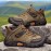 Men's All-Season Low-Top Hiking Boots - Heavy-Duty & Rugged Sole, All-Terrain Traction for Outdoor Trekking, Camping, Work & Casual Wear - Durable All-Weather Ankle Shoes (Solid Color)