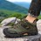 Men's All-Season Low-Top Hiking Boots - Heavy-Duty & Rugged Sole, All-Terrain Traction for Outdoor Trekking, Camping, Work & Casual Wear - Durable All-Weather Ankle Shoes (Solid Color)