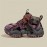 Men's Retro Color Block Running Shoes - Breathable, Non-Slip Athletic Sneakers with Rugged Tread for Hiking, Casual & Outdoor Wear - Purple, Gray & Brown Design, Versatile Running Shoes | Street Style Shoes | Robust PVC Sole