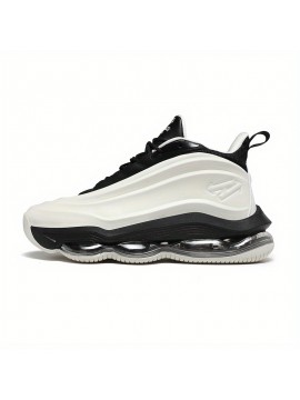 Men's Low-Top Basketball Shoes - Lightweight All-Season Sneakers with Cushioned MD/ Sole, Breathable Synthetic -like Upper & Traction Tread - Durable Court Shoes for Outdoor Training, Casual Wear (Black/Purple) - Lace-Up Design