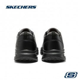 Men's Skechers Casual Business Shoes - Soft and Comfortable Gentleman Style, Model 210536-BLK, Casual Shoes for Men, Walking Shoes, Casual Attire, Minimalist Design, Sleek Footwear, Cushioned Sole, Breathable Fabric Lining, Slipresistant Soles, Daily Commuters, Office Professionals