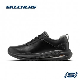 Men's Skechers Casual Business Shoes - Soft and Comfortable Gentleman Style, Model 210536-BLK, Casual Shoes for Men, Walking Shoes, Casual Attire, Minimalist Design, Sleek Footwear, Cushioned Sole, Breathable Fabric Lining, Slipresistant Soles, Daily Commuters, Office Professionals