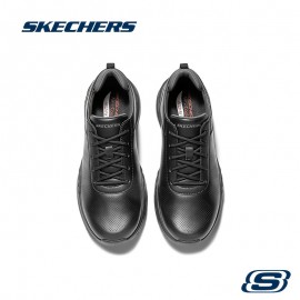 Men's Skechers Casual Business Shoes - Soft and Comfortable Gentleman Style, Model 210536-BLK, Casual Shoes for Men, Walking Shoes, Casual Attire, Minimalist Design, Sleek Footwear, Cushioned Sole, Breathable Fabric Lining, Slipresistant Soles, Daily Commuters, Office Professionals