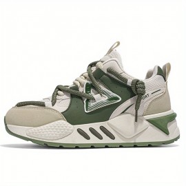 Men'S Summer Casual Sports Shoes Daddy Sneakers with Soft Bottom Lace-Up Closure Breathable Mesh Low Style Chunky Shoes